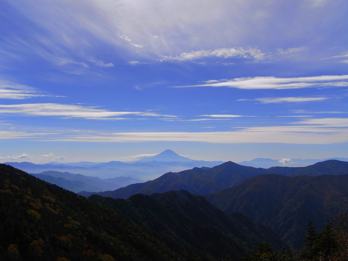 甲武信ヶ岳からの富士山