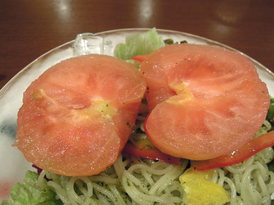 野菜食べたい スパゲッティ食堂 ドナ でまるごとトマトの冷やしパスタを食べてきました 野菜中継ブログ