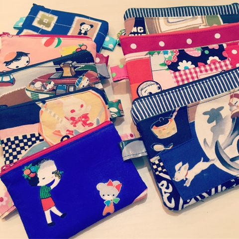 昭和レトロな古布のポーチとバッグ | 文京区湯島 王冠印雑貨店のブログ
