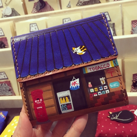 可愛革 猫 財布