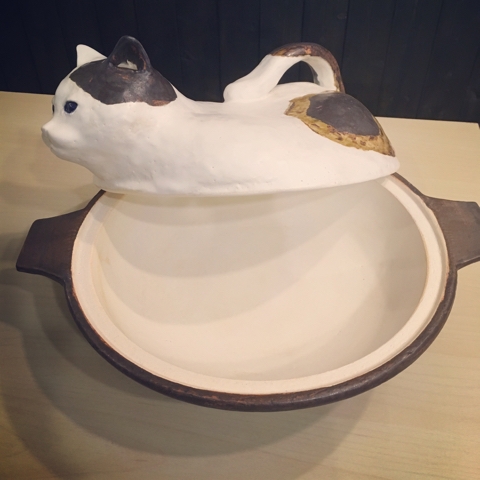猫鍋 白亜器