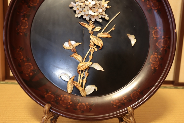 芝山細工 花蝶図飾盆 .. | ”Blog
