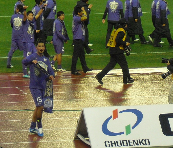 優勝後の高萩