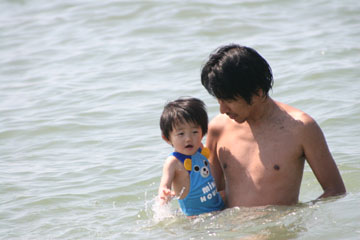 海デビュー