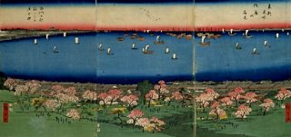 浮世絵 品川めぐり展」 | 青い日記帳 超爆安 鍋島焼 陶板画 浮世絵 品川 絵画/タペストリ