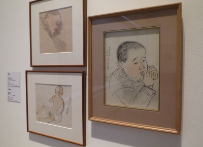 中島清之 肉筆画色紙（同じ人の作品？幅広い表現に驚き 横浜で