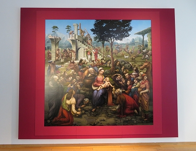 海辺に座る裸体の青年 ルーブル美術館 印刷絵画 額入り