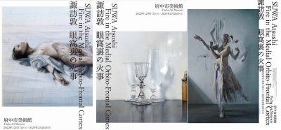 美品❗️諏訪敦作品集「眼窩裏の火事」ポストカード、チラシ2種付き