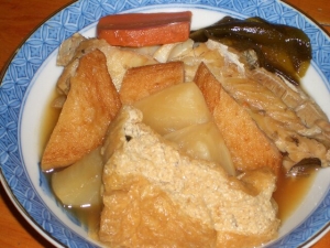 こうぐりと野菜の煮物