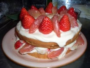 手作りいちごケーキ