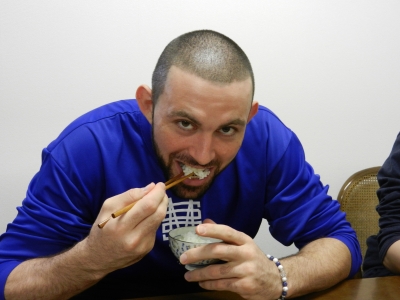 食事中