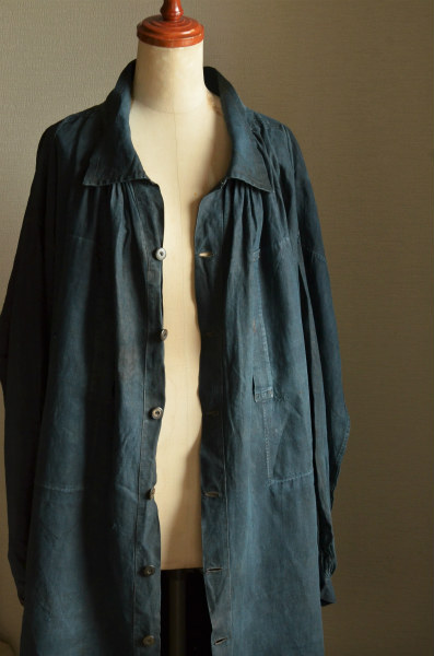 フレンチヴィンテージ インディゴリネン スモック 100年前】フレンチヴィンテージの頂点、”インディゴリネンスモック
