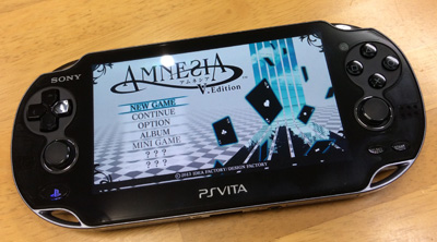 AMNESIA V Editionメニュー画面
