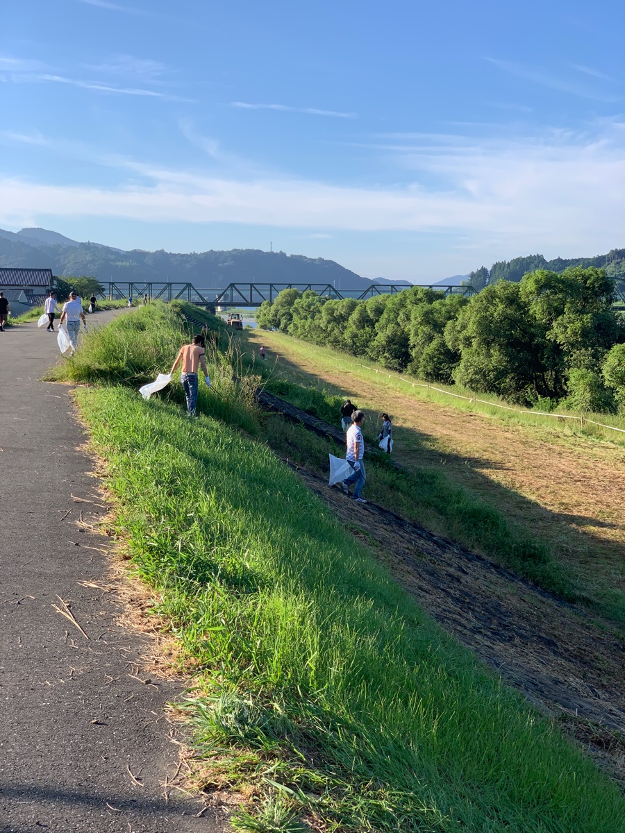2019年 令和元年 高知のドコモショップ いの町民祭仁淀川まつり CSR活動 清掃活動