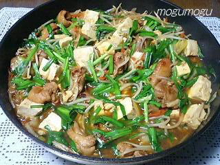韓国風鶏のすき焼き