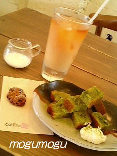 抹茶のケーキ