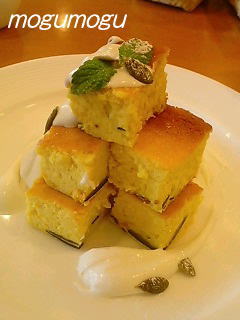カボチャのチーズケーキ
