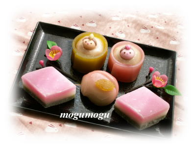 お雛様の和菓子