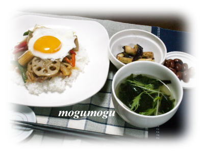 豚野菜丼1