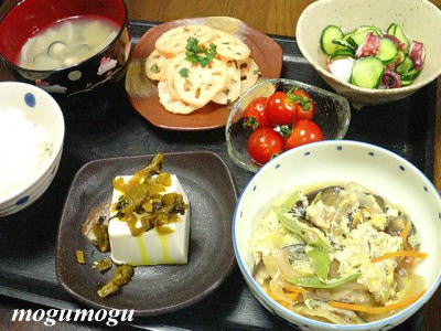 茄子の柳川風