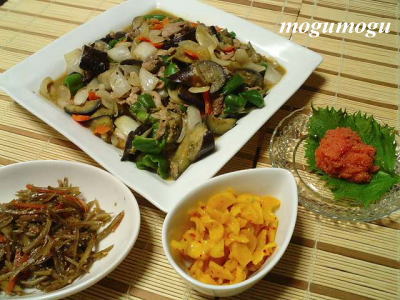 豚と野菜のピリ辛味噌炒め