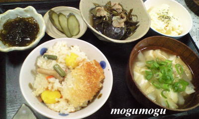 栗の炊き込みご飯