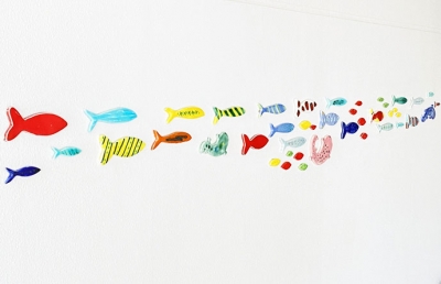 タイル,絵タイル,京都水族館タイル,お魚タイル,京都駅前地下街ポルタタイル,石井春,アズレージョタル,石井春アズレージョタイル,青いタイル,モザイク,タイル,モザイクタイル,モザイクアート,モザイククラフト,タイルモザイク,タイルクラフト,タイルアート,