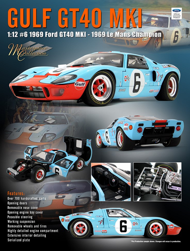 GMP 1/12 1966 Ford GT40 MkII #2 優勝 GMP 1/12 1966 Ford GT40 MkII #2 優勝 GMP Ford GT40 Mark II #2 Mclaren