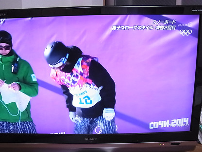 ソチ オリンピック スノーボード トンテリ 編み物