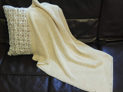 ravelry ダイアゴナルブランケット ハマナカ ざばざばコットン