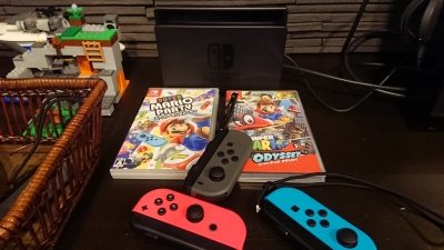 任天堂Switchとマリオオデッセイとマリオパーティの画像