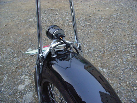 テールランプ取り付けフェンダーステー部はオリジナルを流用しています。