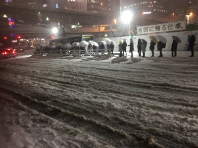 2018年1月22日の雪