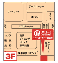 ハロー!パソコン教室イトーヨーカドー大森校の地図