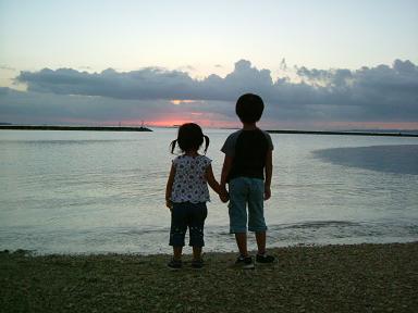 夕暮れ