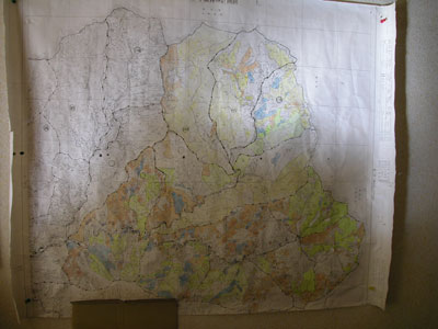 小森谷家の管理する山林の地図