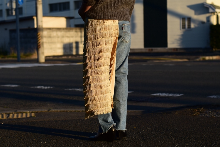 FUMIKA UCHIDA RAYON FRINGE APRON | centroclinicoaveiro.pt