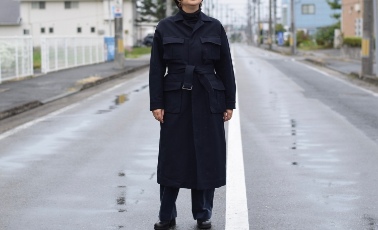 YLEVE ロングコート ユニセックス】YLEVE イレーヴ ラムズウール ダブルクロス ビーバー