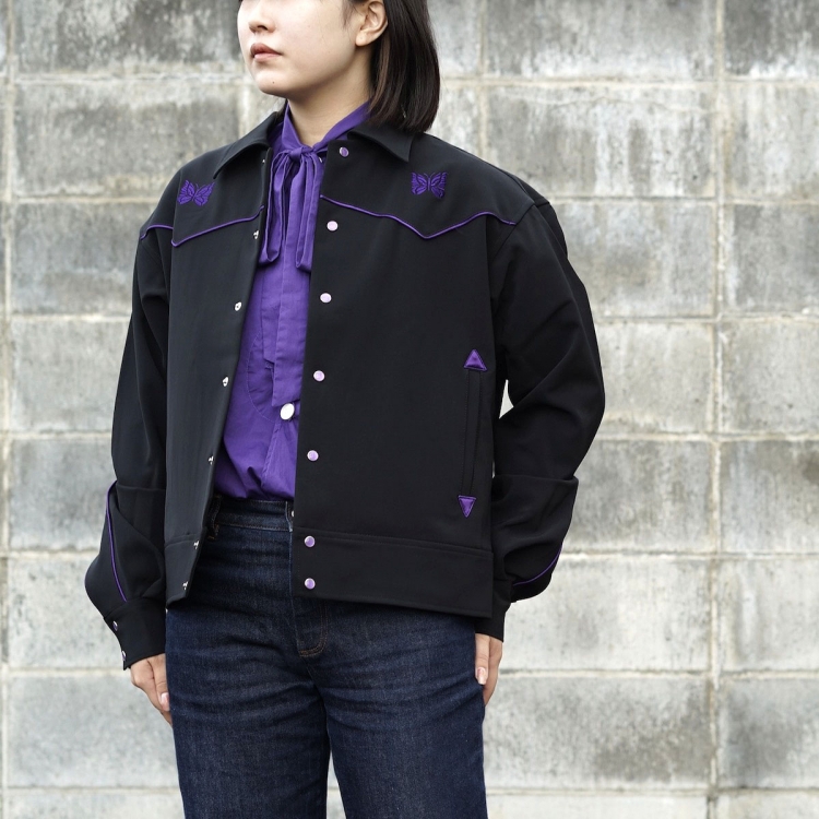 Needles カウボーイジャケット Black×Purple smcint.com