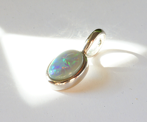 【ORDER MADE JEWELLERY】ライトニングリッジ ブラックオパール プラチナペンダントヘッド
