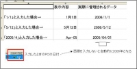 年始の日付入力