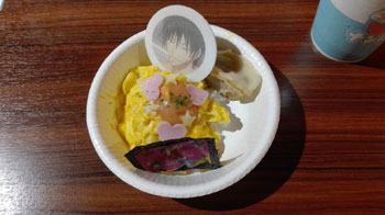今泉もまっしぐら!? ヒメヒメオムライス餃子丼