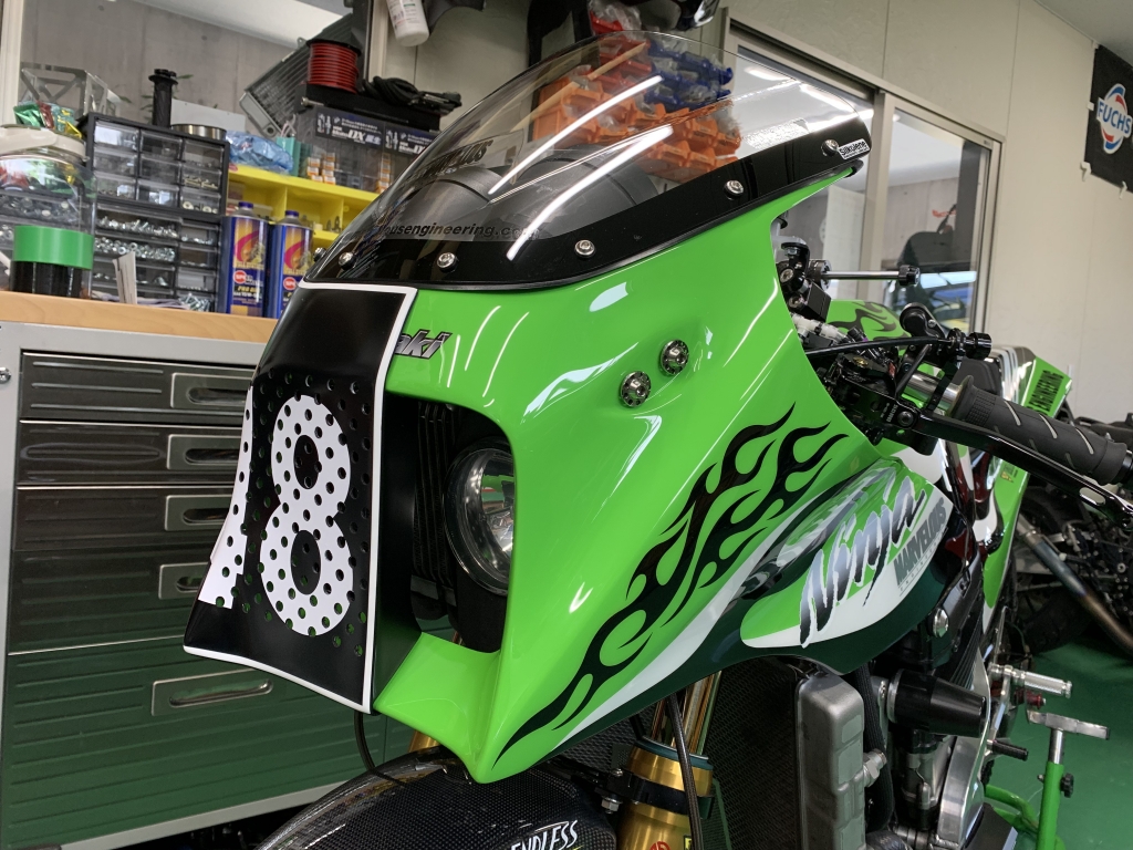 GPZ900R セパハン用 レーシングカウル完成！ | マーベラス折目の