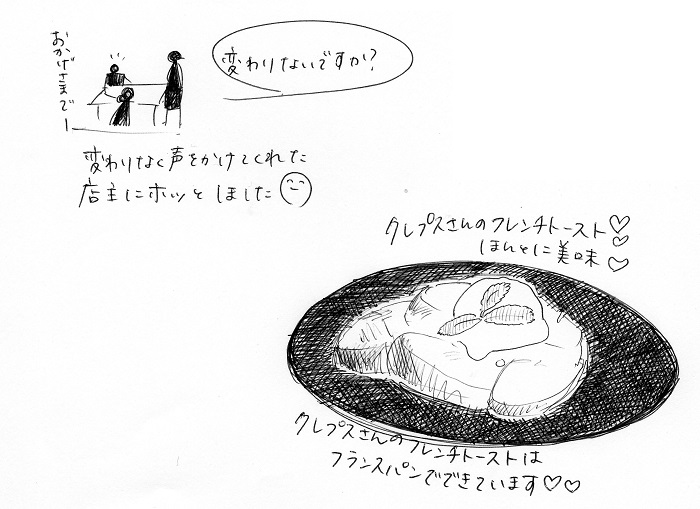 カフェ クレプスキュール イラストレート