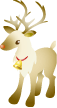 クリスマス画像・トナカイ2。