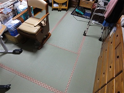 【介護シニア畳】臭いや汚れが気になるご両親のお部屋のお部屋を簡単改善。大阪大東市家庭用国産畳専門店うえむら畳3