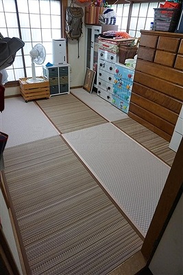 畳デザイン敷き(門真市)ハイハイできる畳へ模様替え:大阪大東市のイマドキの畳屋さんうえむら畳5
