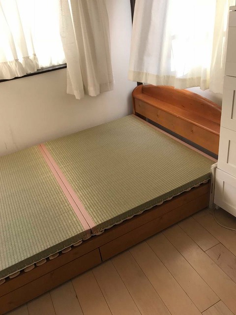 〜ベッドでの目覚めの腰痛を畳でカイゼン〜大阪のイマドキの畳屋さんうえむら畳3