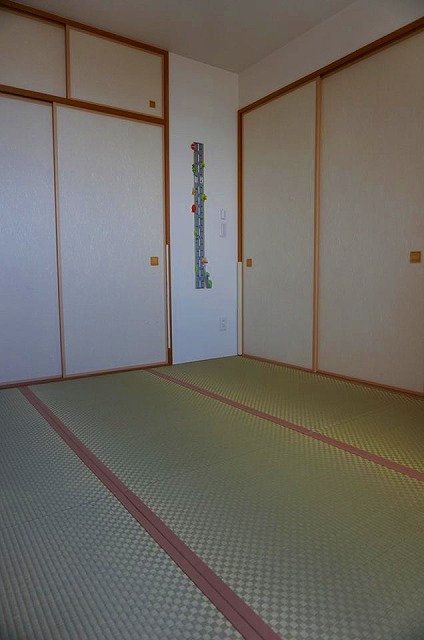 和紙畳よりも“きなり畳”シリーズ無添加無垢の天然イ草市松柄6帖間デザイン敷きダニハウスダストが気にならない施工事例大阪府大東市家庭用国産畳専門店うえむら畳7