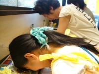 朝はこうなるよね。身長を比べてみた。